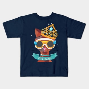 Cat in a Tiara Kids T-Shirt